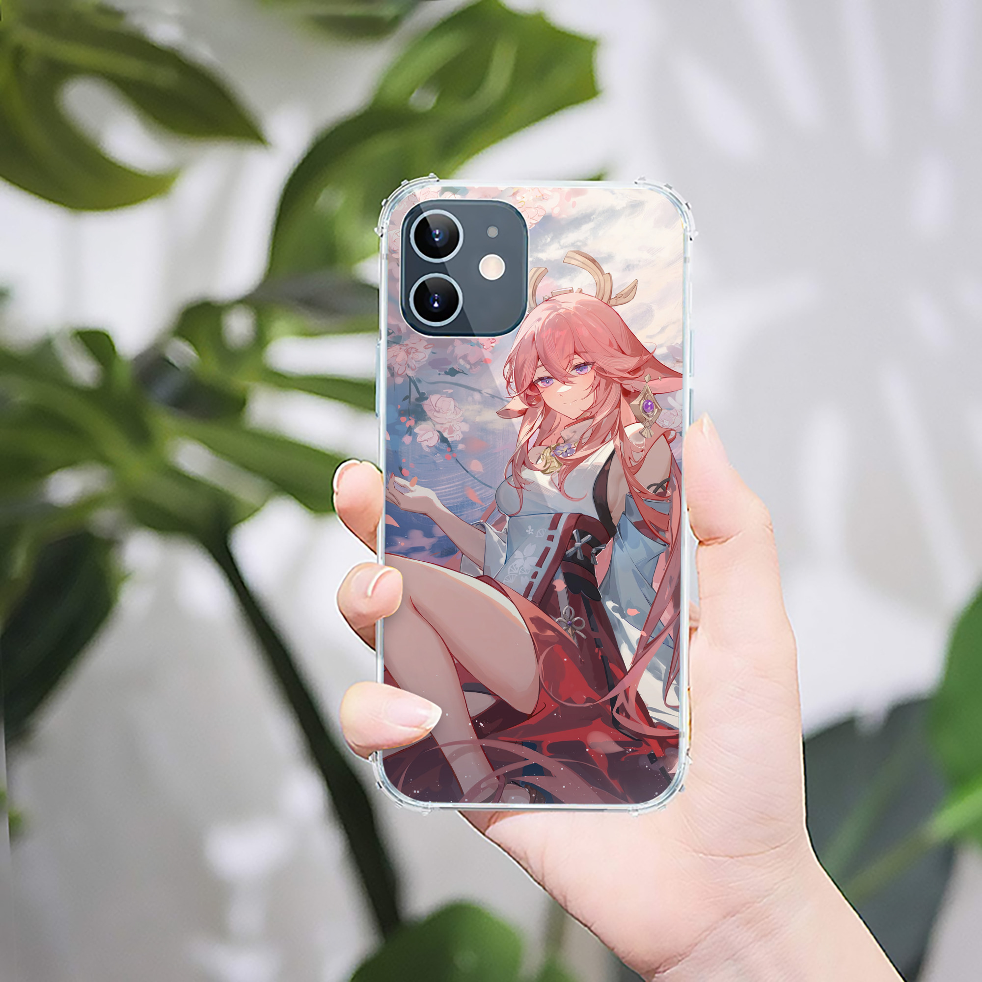 げんし神 genshin 【iPhone 12シリーズ対応】透明スマホケース（クリアソフトケース）